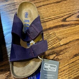 Purple suede Arizona Birkenstock